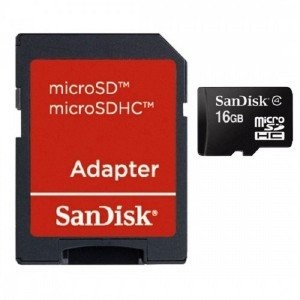Cartão de Memoria Micro Sd Sandisk 16gb C4 C/ Adaptador 