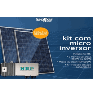 Kit Microinversor com 2 placas 325W